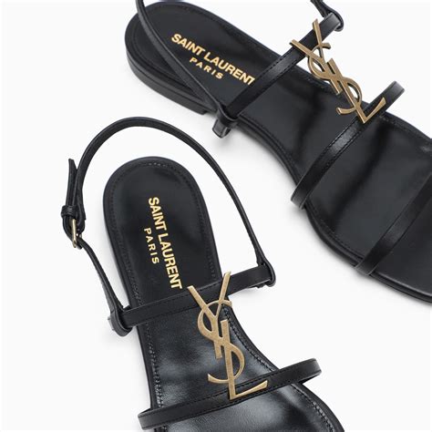 sandali ysl cassandra|saint laurent cassandra flat sandals.